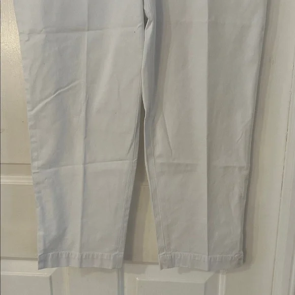NWT Women’s Talbots White Slim Leg Perfect Crop Pants Size 10 - Picture 4 of 10